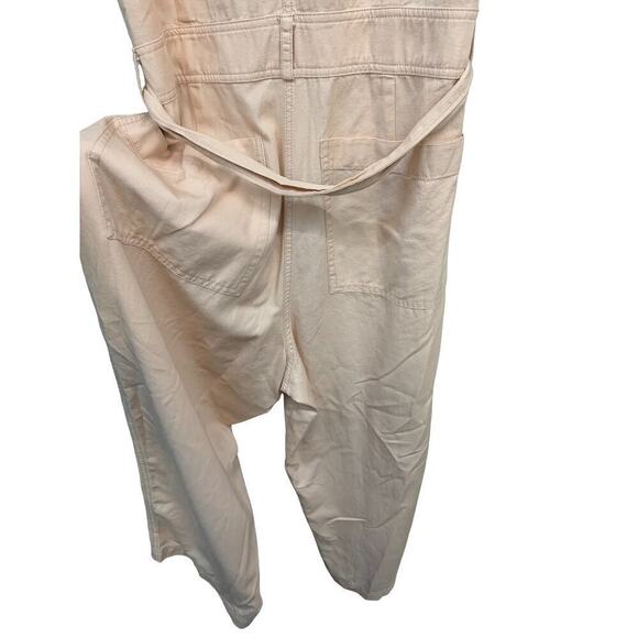 MADEWELL Top-Stitched Coverall Jumpsuit Bashful Blush sz 10 - Picture 6 of 10